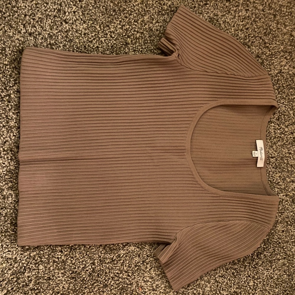 Ribbed Shirt - Madewell, brown